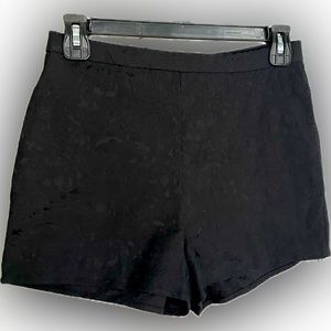 Lucca Couture - black (with Lacey pattern) high waisted shorts - size: 2